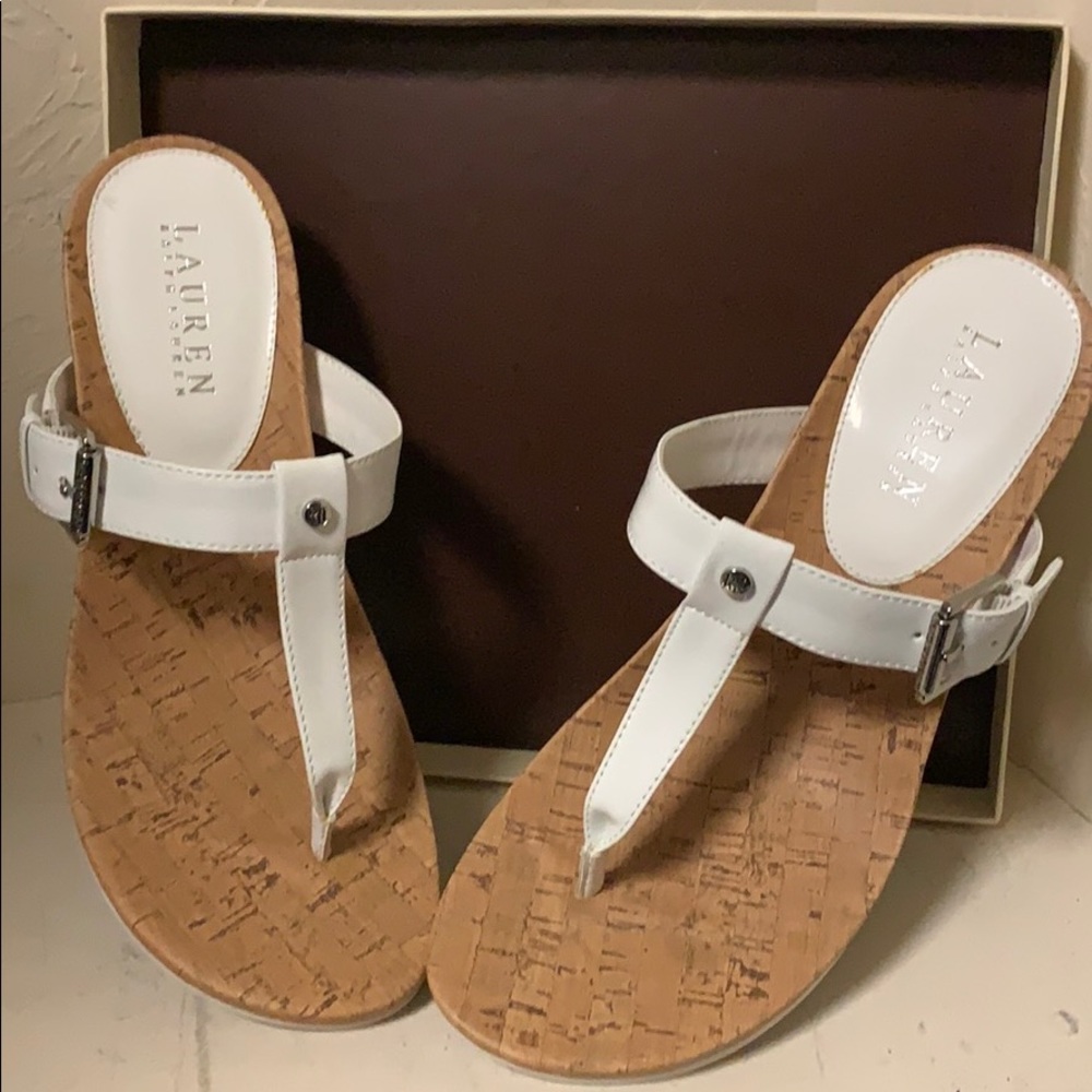 Ralph Lauren “Lauren” wedge sandals